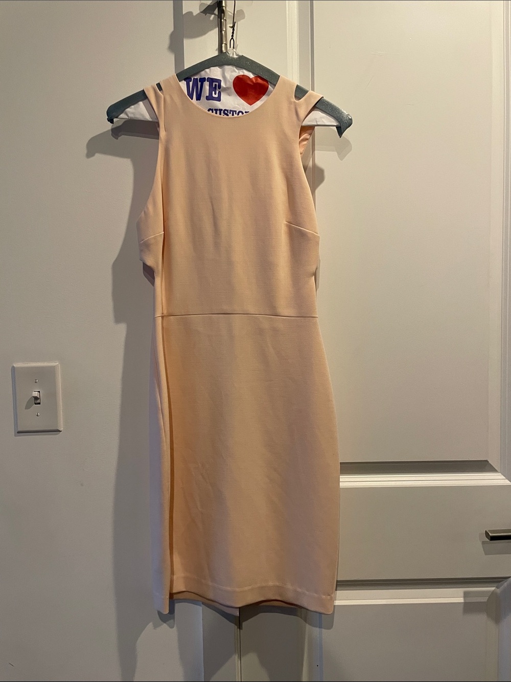 French Connection Soft Peach Sleeveless Dress